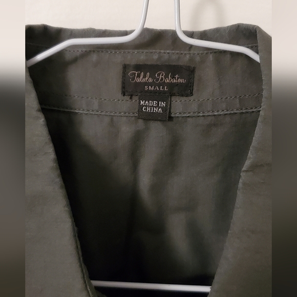 Aritzia Talula Babaton Grey Dress shirt small - Picture 3 of 4